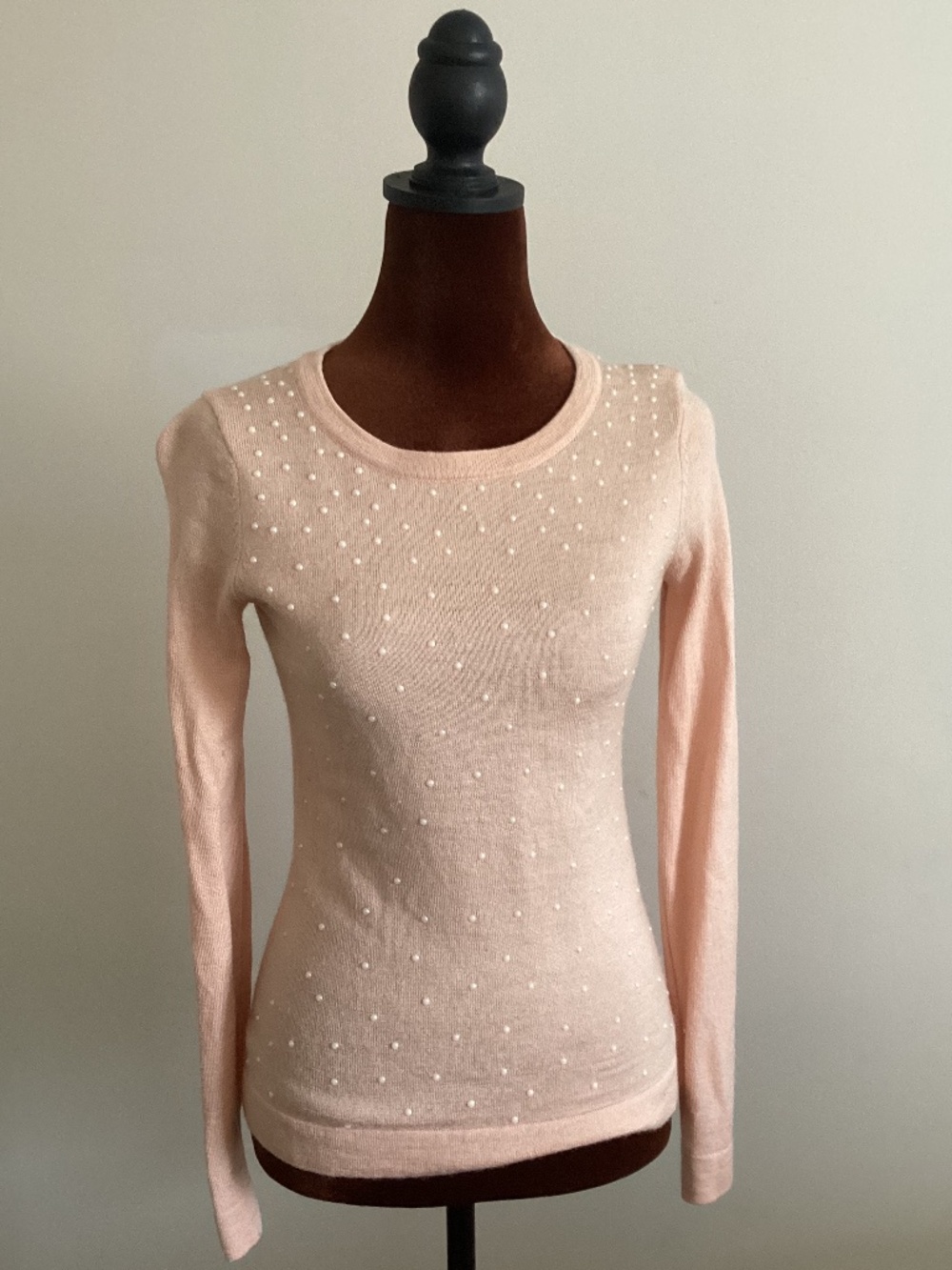 Calvin Klein pearl long sleeve top